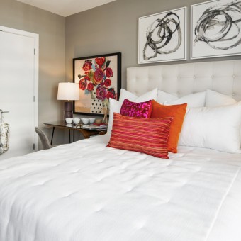 Expansive bedrooms with customizable walk-in closets.