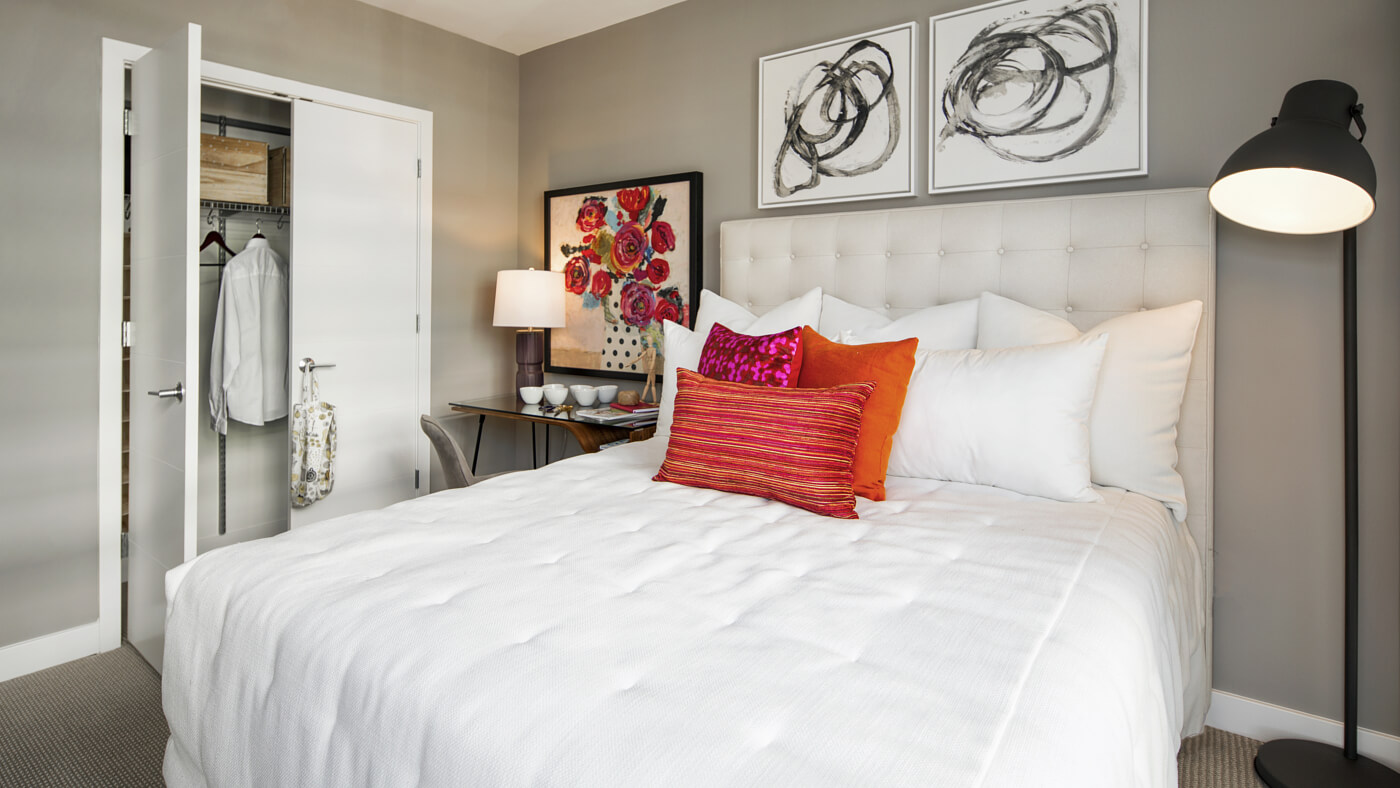 Expansive bedrooms with customizable walk-in closets.