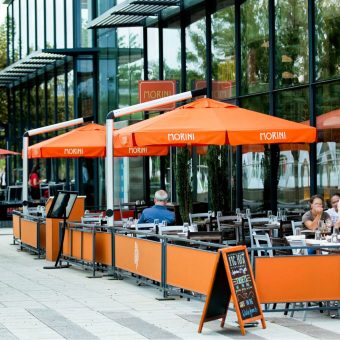 Grab a bite to eat at any of Navy Yard’s many restaurant options.