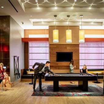 Hang out and play pool with neighbors in our clubroom.