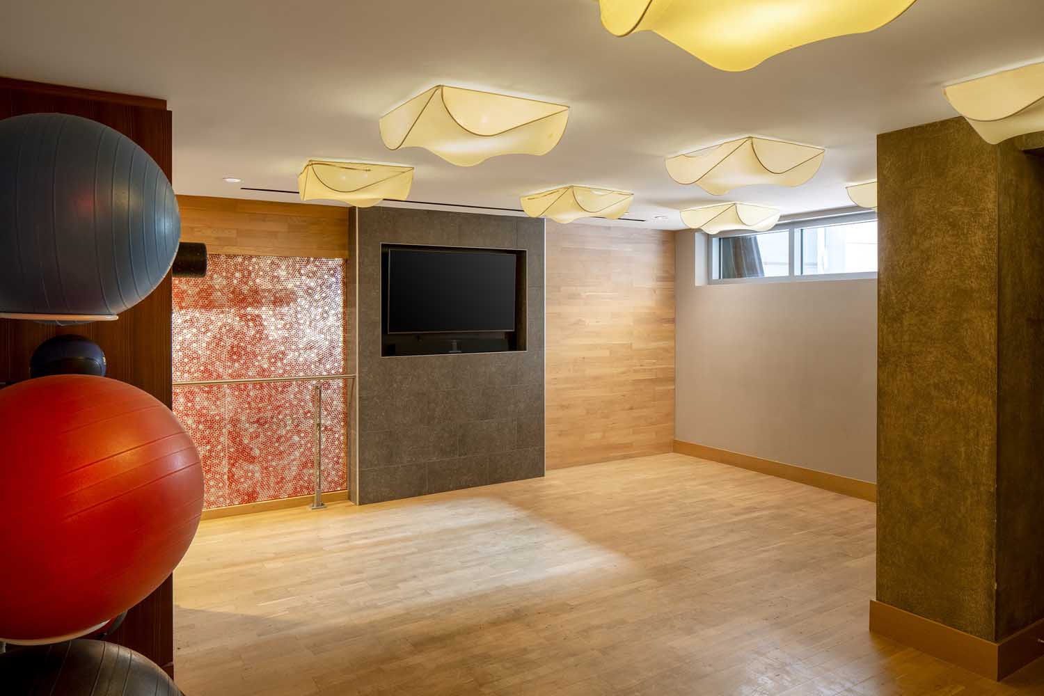 Stretch out in our expansive yoga room.