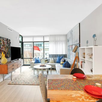 Beautiful, hardwood-style flooring in foyers, kitchens and living areas.